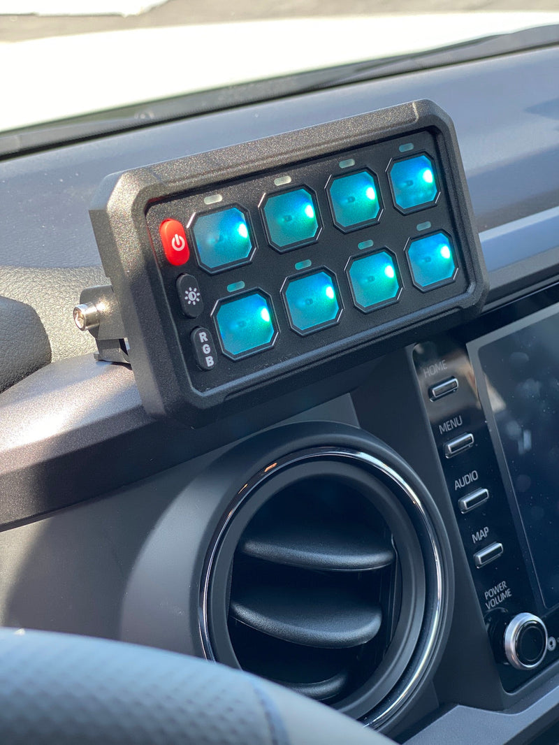 Load image into Gallery viewer, 8-Gang Switch Panel With RGB And Remote Control Bluetooth App

