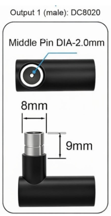 Load image into Gallery viewer, SB50 to 8mm male (DC8020)
