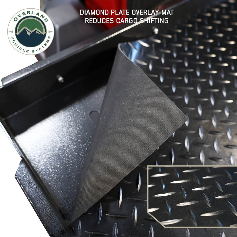 Load image into Gallery viewer, Overland Vehicle Systems Cargo Storage Rack with Shelf and Sliding Extension
