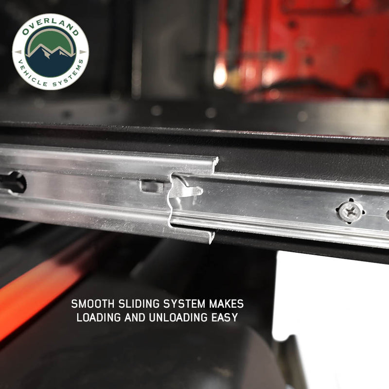Load image into Gallery viewer, Overland Vehicle Systems Cargo Storage Rack with Shelf and Sliding Extension
