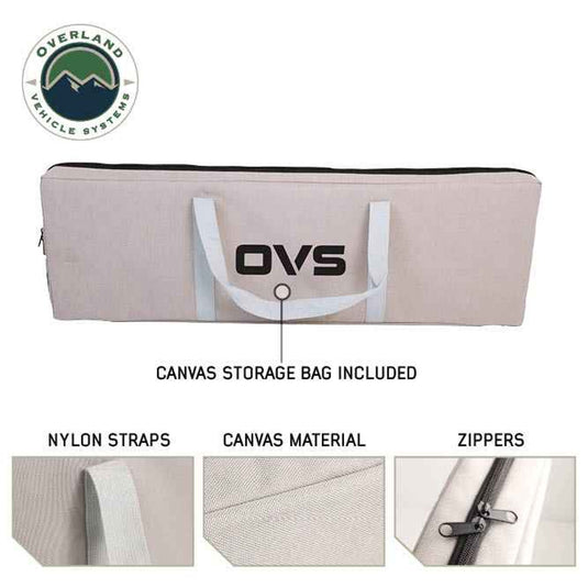 OVS Kick It Bi-Fold Camp Table - Wood Base & Storage Bag
