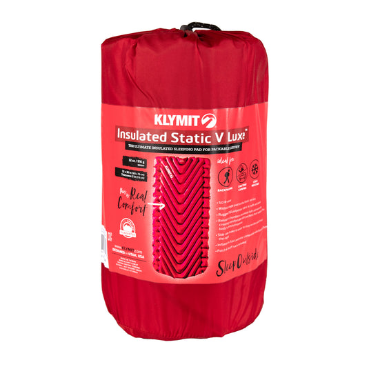 Klymit Insulated Static V Luxe Sleeping Pad - Stuffbag
