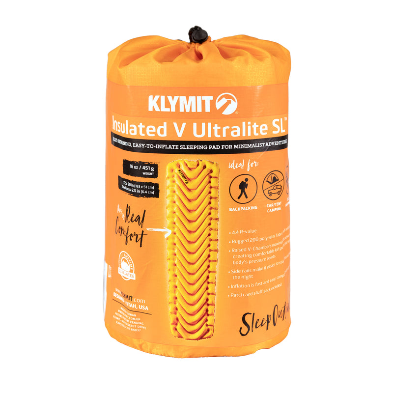Load image into Gallery viewer, Klymit Insulated V Ultralite SL Sleeping Pad - InBag
