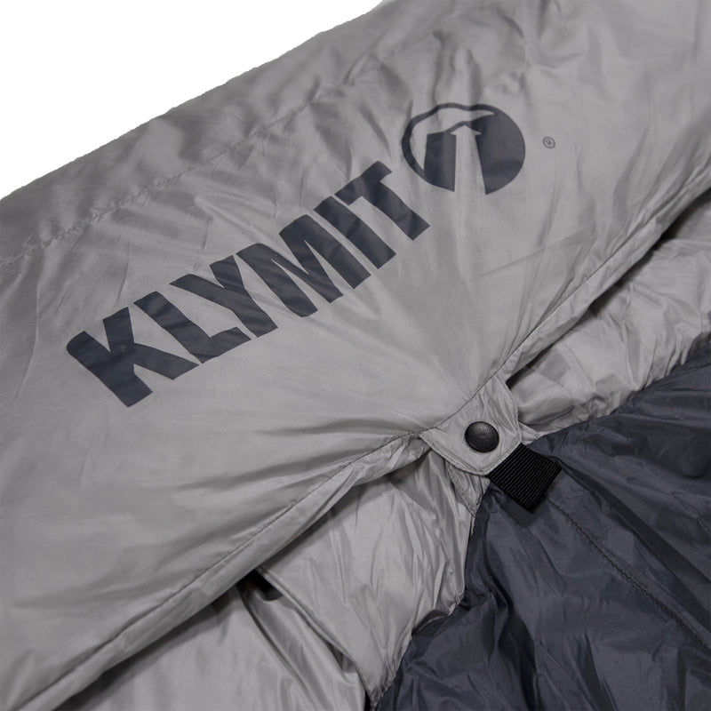 Load image into Gallery viewer, Klymit KSB Double Hybrid Sleeping Bag - hood snap
