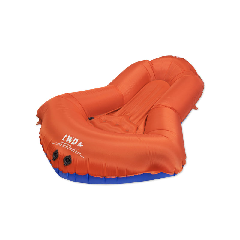 Load image into Gallery viewer, Orange/Blue Inflatable Packraft: Dive into Nature with Klymit LiteWater Dinghy
