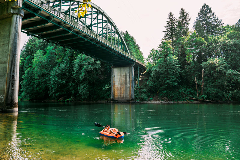 Load image into Gallery viewer, Upgrade Your Water Exploration Game with the Orange/Blue LWD Packraft
