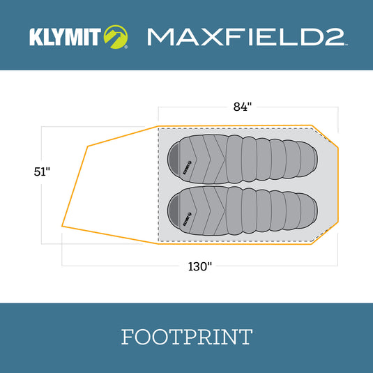 Klymit Maxfield 2 Person Tent - Footprint