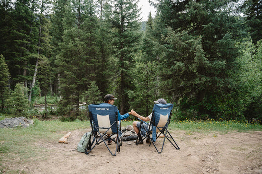 Seating Perfection: Blue Klymit Switchback Camp Chair for Relaxation