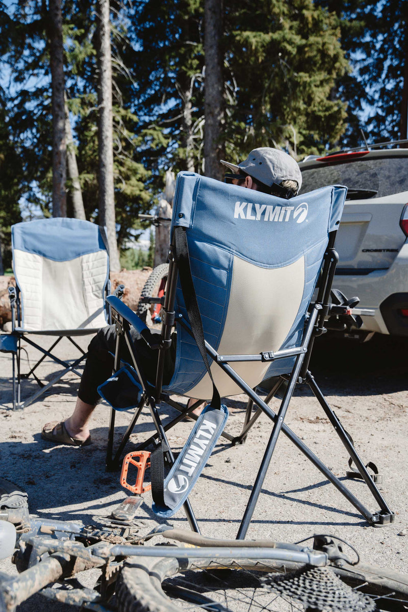 Load image into Gallery viewer, Enhance Outdoor Relaxation with the Stylish Blue Camp Chair by Klymit
