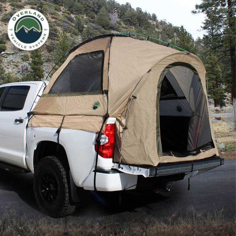 Load image into Gallery viewer, Overland Vehicle Systems LD TACT Truck Bed Tents - Tan Body &amp; Green Rainfly
