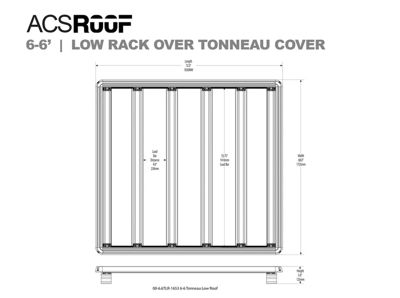 Load image into Gallery viewer, Leitner ACS ROOF | Over Truck Bed Low Platform Rack for TONNEAU Covers
