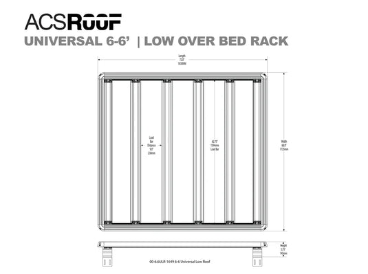 Leitner ACS ROOF | Universal Over Truck Bed Low Platform Rack