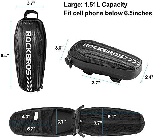 Load image into Gallery viewer, ROCKBROS Top Tube Bike Bag Bike Front Frame Bag EVA Bicycle Bag Below 6.2"/6.5"
