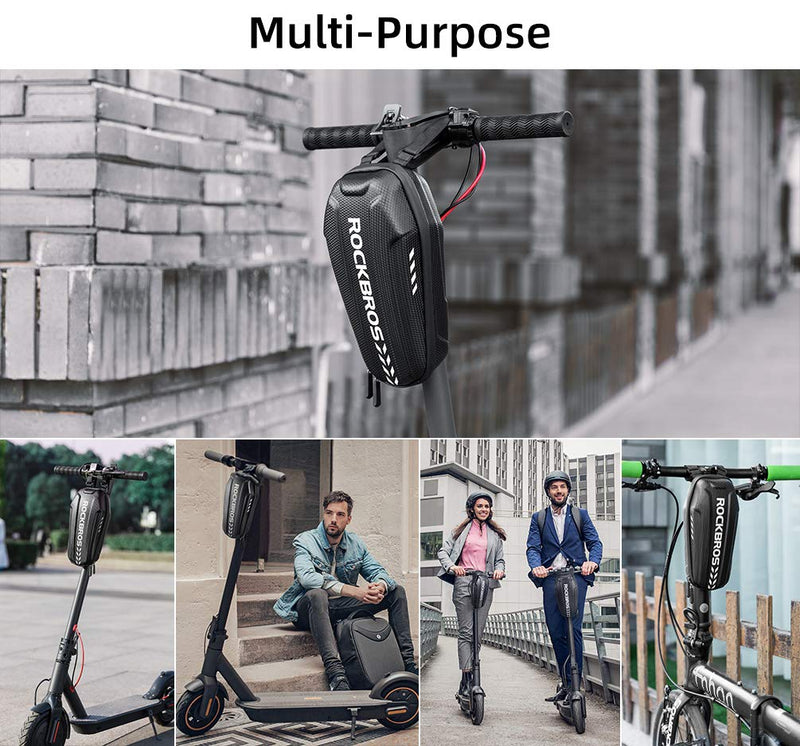 Load image into Gallery viewer, ROCKBROS Scooter Storage Bag Waterproof EVA Hard Shell Handlebar Bag for Scooters Folding Bikes
