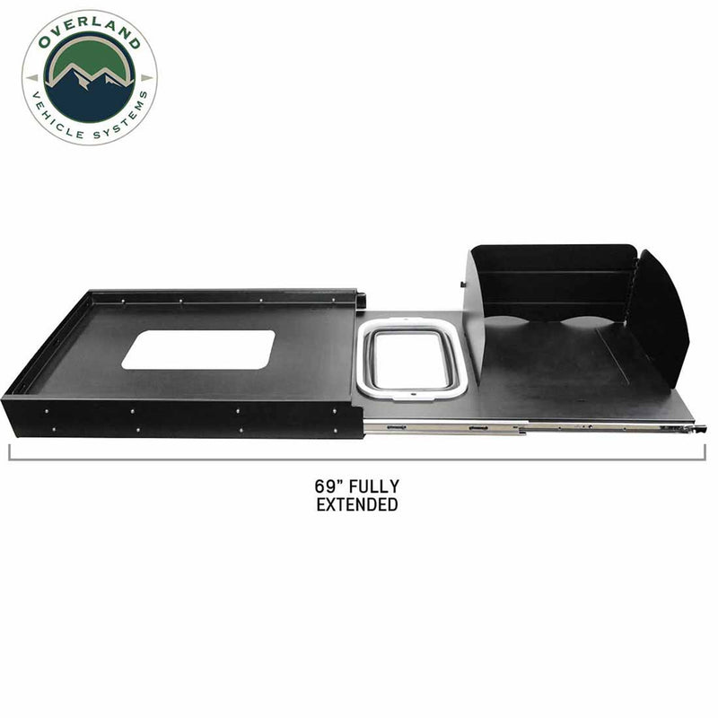 Load image into Gallery viewer, OVS Large Refrigerator Tray and Sink Slide - Black Powder Coat Universal
