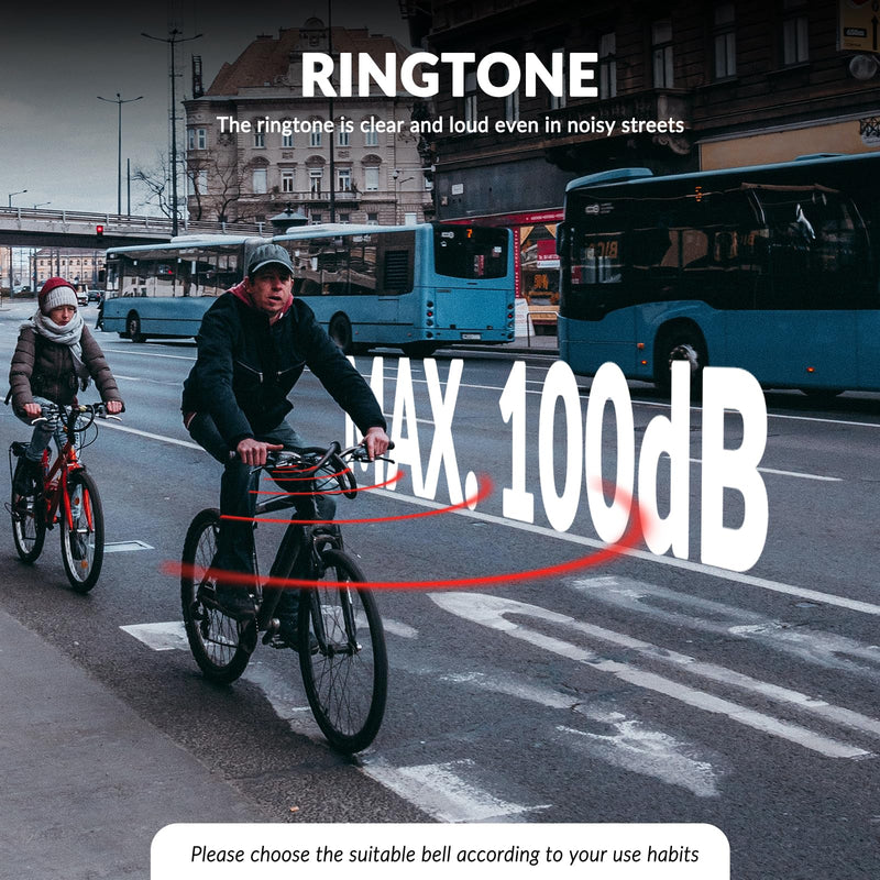 Load image into Gallery viewer, ROCKBROS Copper Alloy Bike Bell Clear Loud 100dB Sound, Sturdy Bell for Handlebars
