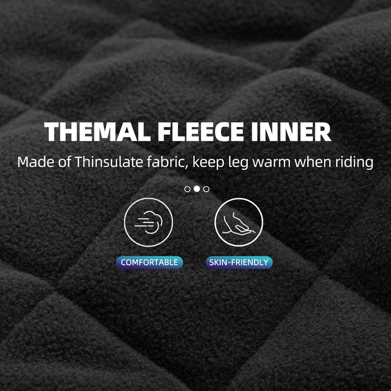 Load image into Gallery viewer, ROCKBROS Motorcycle Knee Pad Winter Leg Warmer with EVA Protector, Windproof for Skiing
