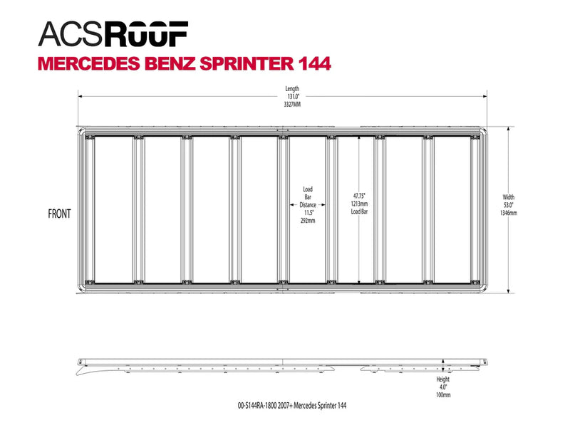 Load image into Gallery viewer, Leitner ACS ROOF for MERCEDES BENZ SPRINTER 144 | 2007+
