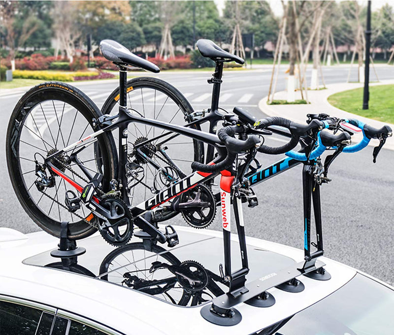Load image into Gallery viewer, ROCKBROS Suction Cup Bike Rack for Car Roof Quick Release Sucker Mount
