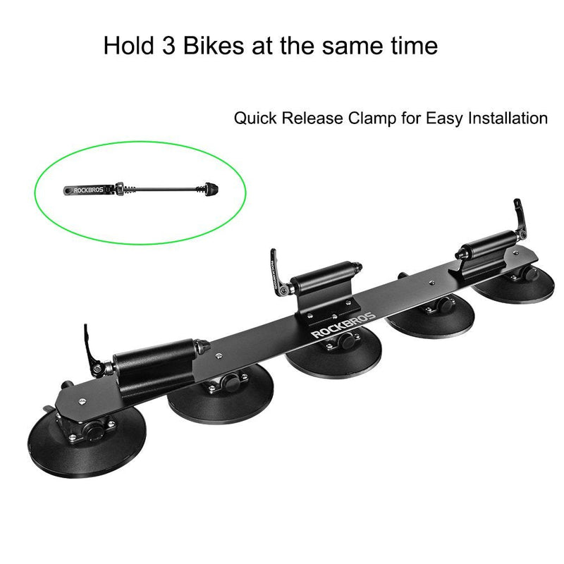 Load image into Gallery viewer, ROCKBROS Suction Cup Bike Rack for Car Roof Quick Release Sucker Mount
