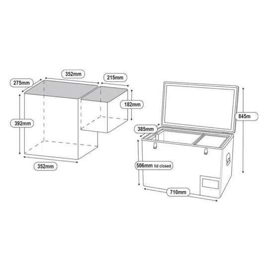 National Luna 50L Legacy Smart QC Fridge/Freezer