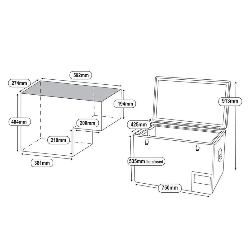 Load image into Gallery viewer, 55L Legacy Smart QC Fridge/Freezer
