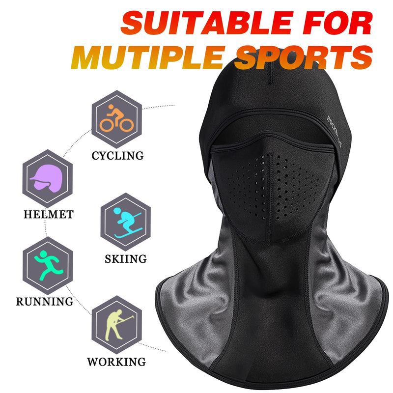 Load image into Gallery viewer, ROCKBROS Winter Ski Mask with Filter Pocket, Full Face Balaclava for Men Women
