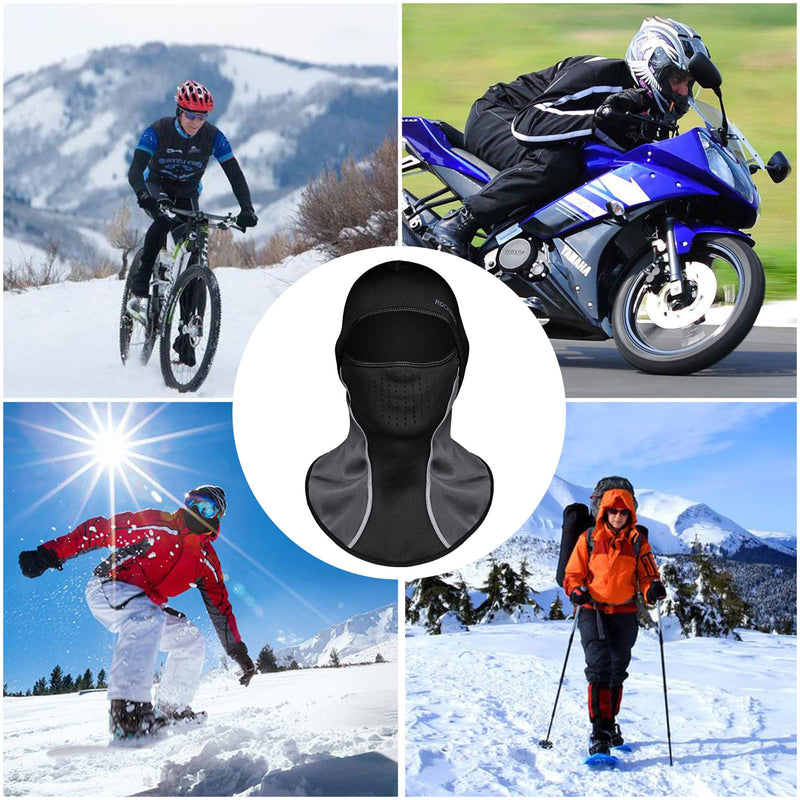 Load image into Gallery viewer, ROCKBROS Winter Ski Mask with Filter Pocket, Full Face Balaclava for Men Women
