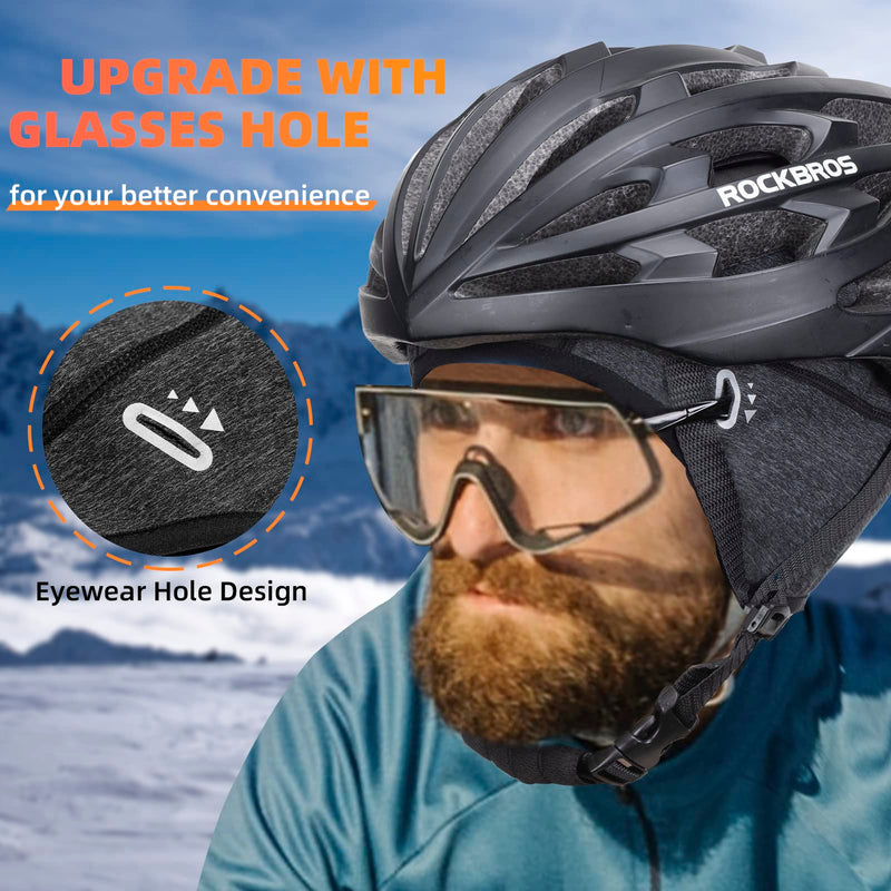 Load image into Gallery viewer, ROCKBROS Winter Cycling Caps for Men Women Windproof Hat with Sun Visor Under Helmet Liner
