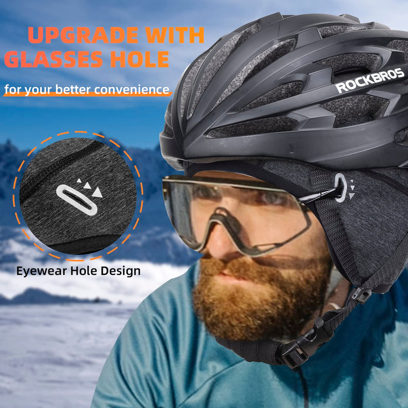 Load image into Gallery viewer, ROCKBROS Winter Cycling Caps for Men Women Windproof Hat with Sun Visor Under Helmet Liner
