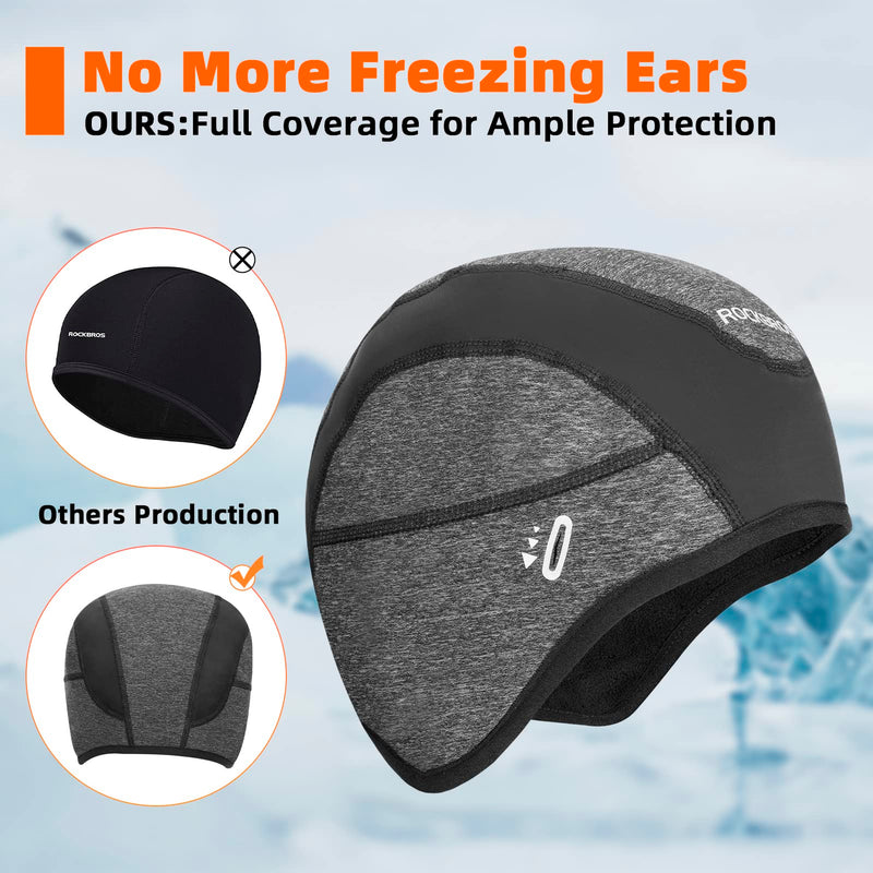 Load image into Gallery viewer, ROCKBROS Winter Cycling Caps for Men Women Windproof Hat with Sun Visor Under Helmet Liner
