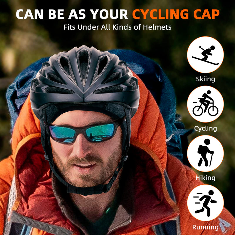 Load image into Gallery viewer, ROCKBROS Winter Cycling Caps for Men Women Windproof Hat with Sun Visor Under Helmet Liner
