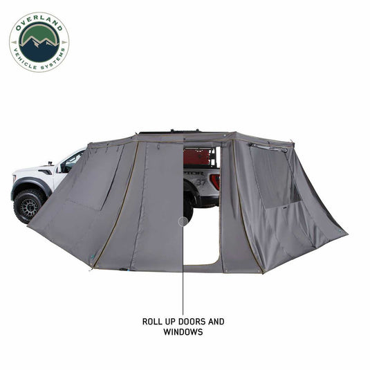 Overland Vehicle Systems Nomadic 180 LTE Awning Wall with Windows