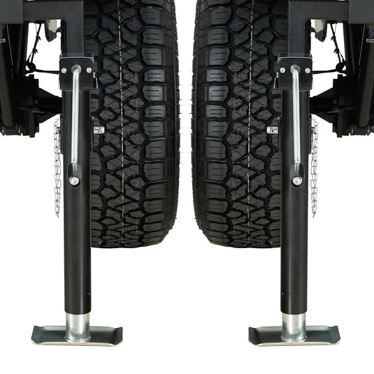 Overland Vehicle Systems Rear Support Jacks (Pair) for Off Road Trailer