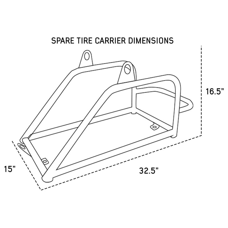 Load image into Gallery viewer, Overland Vehicle Systems Spare Tire Carrier with Mounting Hardware for Off Road Trailer
