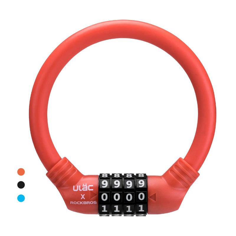 Load image into Gallery viewer, ROCKBROS Lightweight Bike Lock Cable 12MM Anti-Theft Combination Lock
