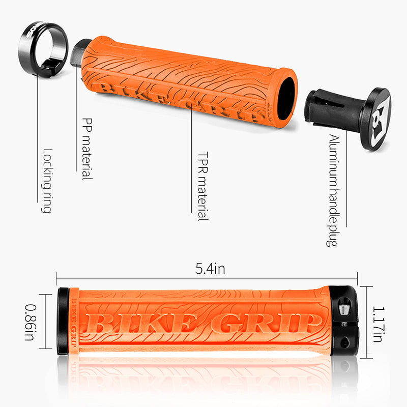 Load image into Gallery viewer, ROCKBROS Bike Handlebar Grips Double Lock-on MTB Bicycle Handle Bar Grips
