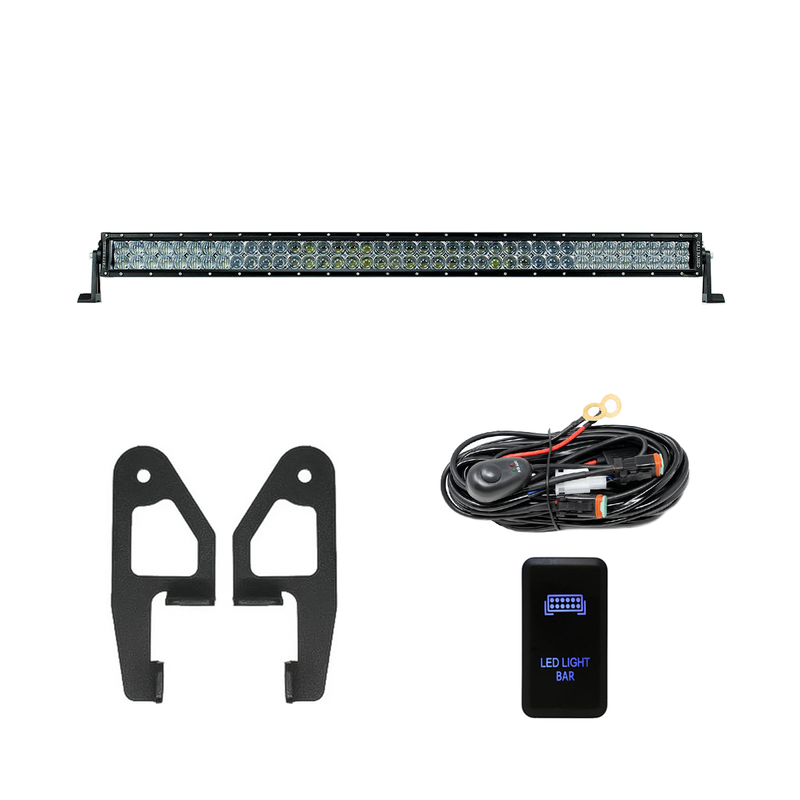 Load image into Gallery viewer, Premium Roof Rack Front Light Bar Kit for 2005-2023 Toyota Tacoma
