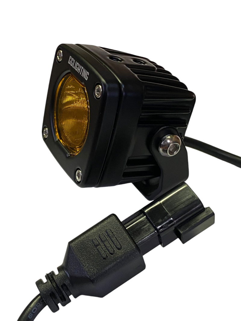 Load image into Gallery viewer, GP5 Single LED Pod Light Amber + Free Clear Lens
