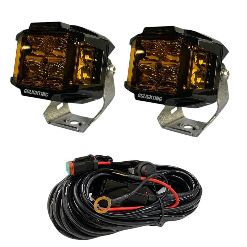 Load image into Gallery viewer, CB30 Amber Pod Bundle With Wiring Harness
