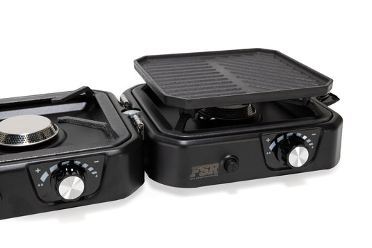 Portable 2 Burner Camp Stove & Wind Screen - Clearance