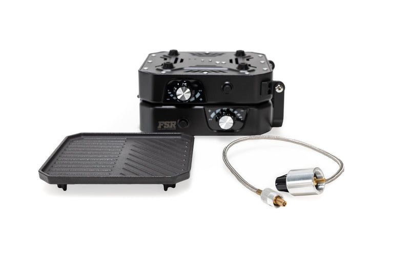 Load image into Gallery viewer, Portable 2 Burner Camp Stove &amp; Wind Screen - Clearance

