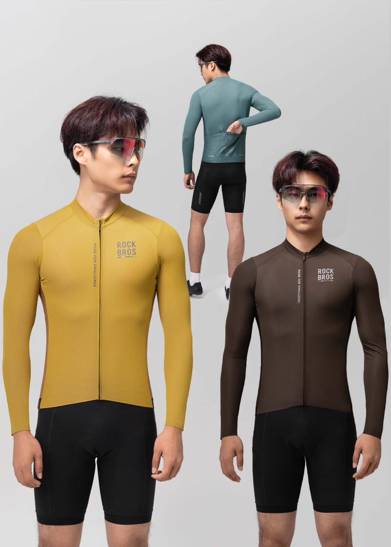 Load image into Gallery viewer, Road to Sky Men's Cycling Long-Sleeve Jersey Pro | ROCKBROS
