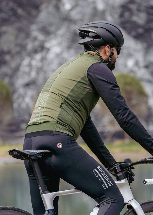 ROCKBROS Road-to-Sky Wind Proof Warm Vest, Black / L