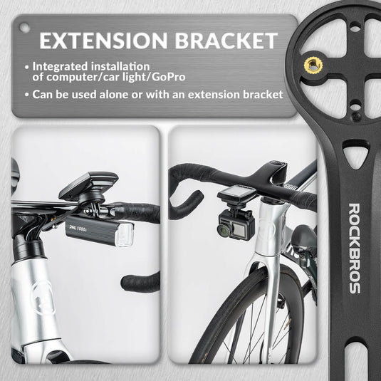 ROCKBROS Bicycle Computer Mount Compatible with Sport Camera Adapter