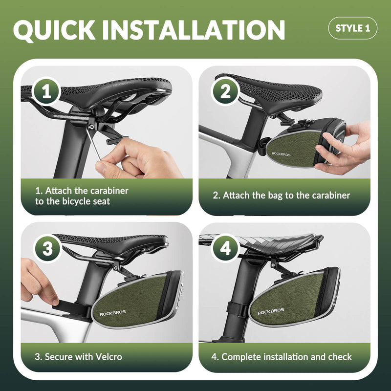 Load image into Gallery viewer, ROCKBROS Bicycle Saddle Bag 0.45L
