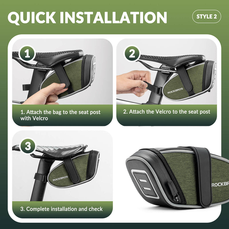 Load image into Gallery viewer, ROCKBROS Bicycle Saddle Bag 0.45L
