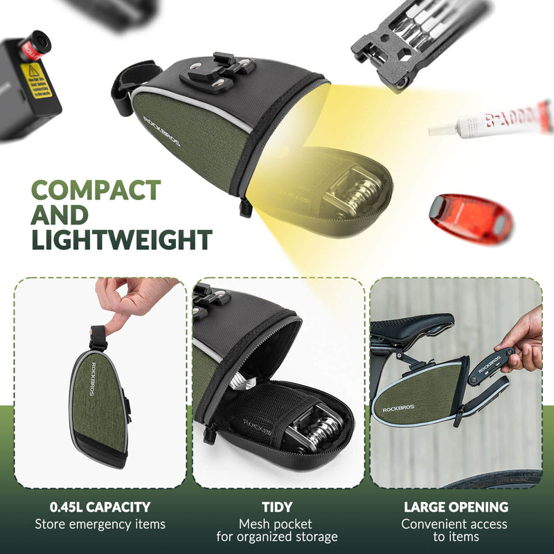 Load image into Gallery viewer, ROCKBROS Bicycle Saddle Bag 0.45L
