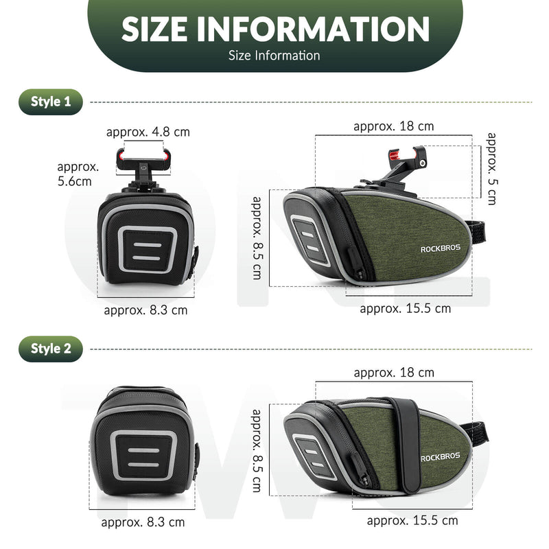 Load image into Gallery viewer, ROCKBROS Bicycle Saddle Bag 0.45L
