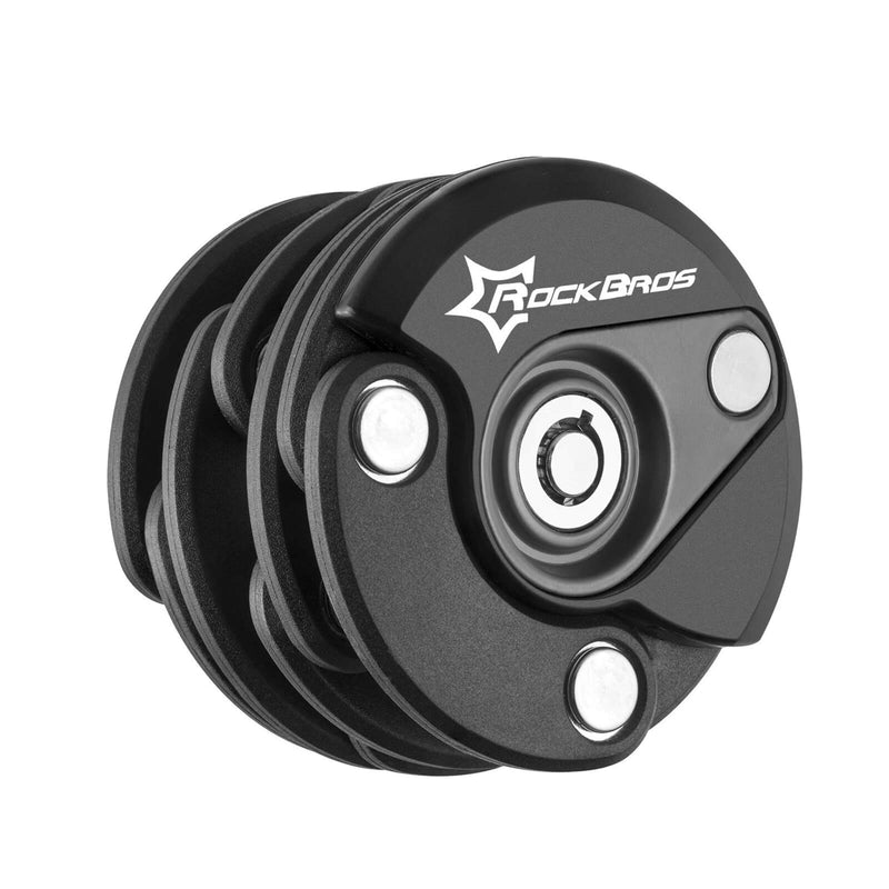 Load image into Gallery viewer, ROCKBROS Folding Bike Lock Anti-theft Alloy Lock with Mounting Bracket
